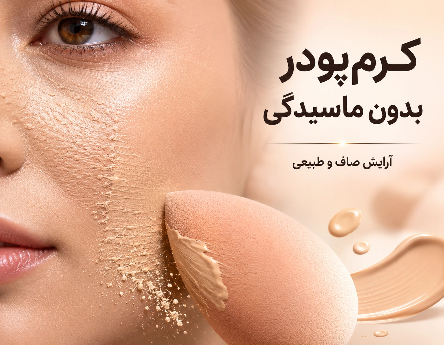 چگونه از ماسیدن کرم‌پودر روی پوست جلوگیری کنیم؟ راهنمای داشتن آرایش صاف و طبیعی