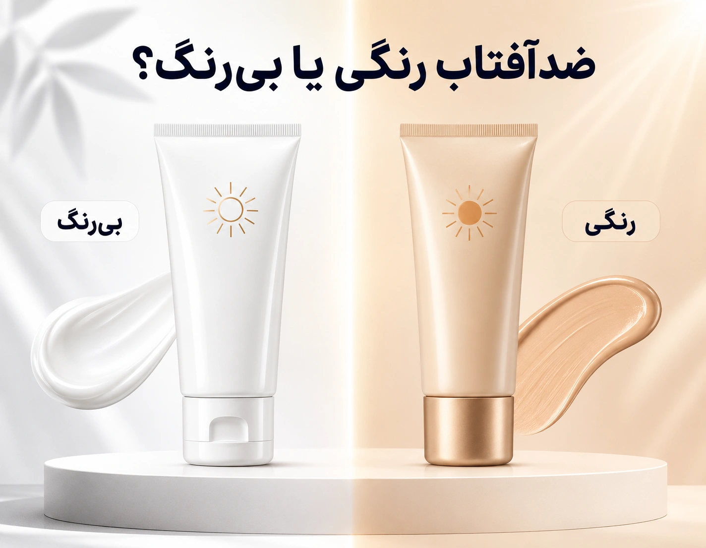 ضدآفتاب رنگی بهتر است یا بی‌رنگ؟